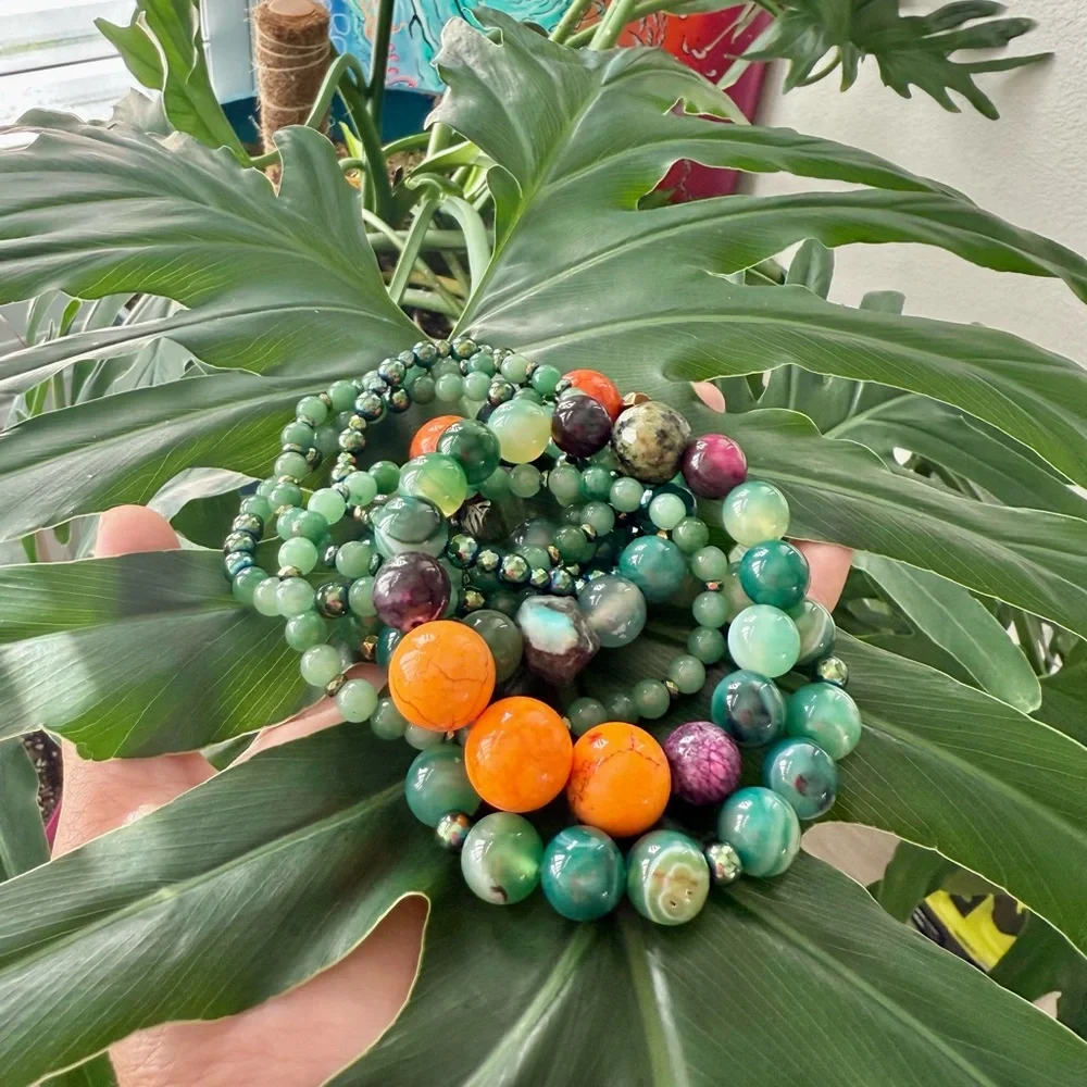 Green Aventurine & Hematite bracelet (one) - Picture 9 of 9